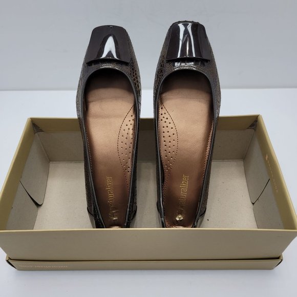 Naturalizer Checker Brown Snake Women's Shoes 778P82 US Size 7 - Picture 3 of 10